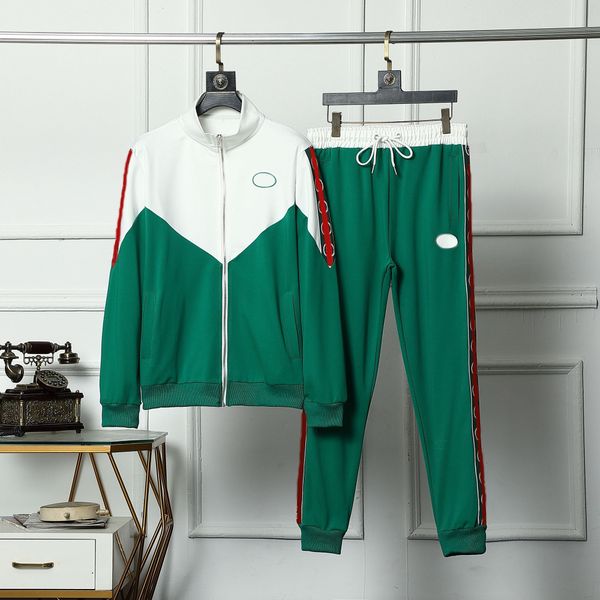 2023 spring designer men's tracksuits colpus sleeve letter side webbing stripe womens zipper stripe running suits patchwork pants 0iz2, Gray
2023 spring designer men's tracksuits colpus sleeve letter side webbing stripe womens zipper stripe running suits patchwork pants 0iz2, Gray