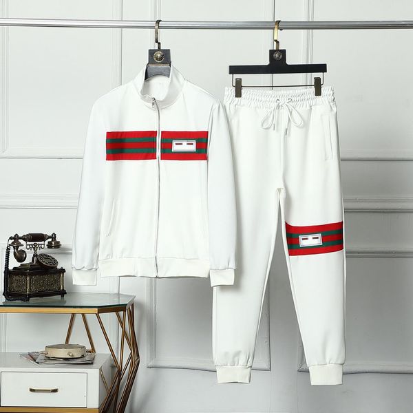 2023 spring designer men's tracksuits colpus sleeve letter side webbing stripe womens zipper stripe running suits patchwork pants uwt9, Gray
2023 spring designer men's tracksuits colpus sleeve letter side webbing stripe womens zipper stripe running suits patchwork pants uwt9, Gray