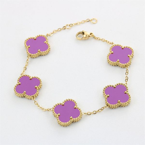 jewlery designer bracelets four leaf clover bracelet 14k gold-plated stainless steel female wedding gift accessoriesvalentine's day set, Golden;silver
jewlery designer bracelets four leaf clover bracelet 14k gold-plated stainless steel female wedding gift accessoriesvalentine's day set, Golden;silver