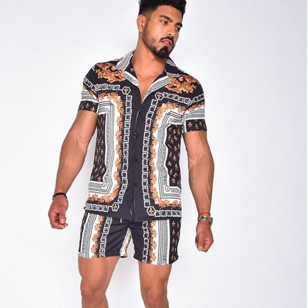 men's tracksuits hawaiian printing short outfit summer casual floral shirt beach shorts two piece suit fashion men sets -3xl qeos, Gray
men's tracksuits hawaiian printing short outfit summer casual floral shirt beach shorts two piece suit fashion men sets -3xl qeos, Gray