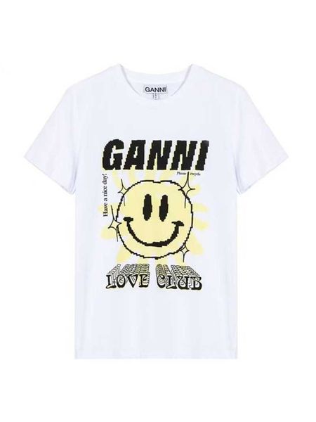 23ss ganni womens t shirt summer new product ocean series example youth leisure shell print straight round neck short sleeve women cotton fa, White
23ss ganni womens t shirt summer new product ocean series example youth leisure shell print straight round neck short sleeve women cotton fa, White