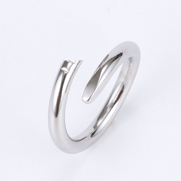 band rings designer nail ring luxury jewelry midi rings for women men titanium steel gold-plated process fashion accessories never fade size, Silver
band rings designer nail ring luxury jewelry midi rings for women men titanium steel gold-plated process fashion accessories never fade size, Silver