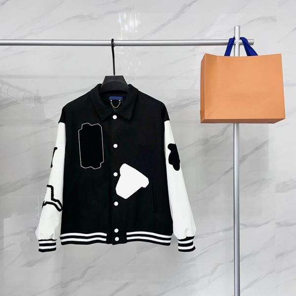 flocking leather sleeves baseball coat uniform fashion jacket single breasted warm jackets couples women men varsity coats mens designer clo, Black;brown
flocking leather sleeves baseball coat uniform fashion jacket single breasted warm jackets couples women men varsity coats mens designer clo, Black;brown