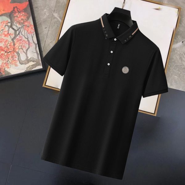 mens polos combed cotton summer clothing cotton short sleeve business design animal pattern psycho bunny stand collar casual striped designe, White;black 
mens polos combed cotton summer clothing cotton short sleeve business design animal pattern psycho bunny stand collar casual striped designe, White;black