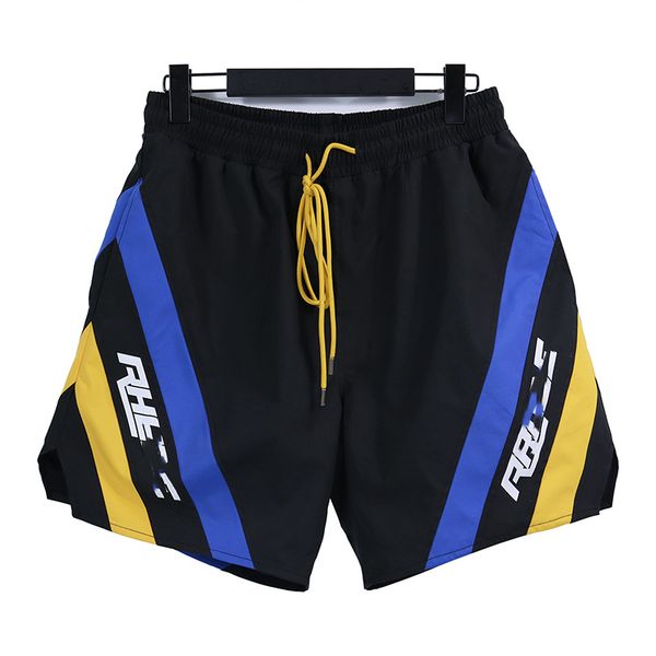 designer shorts rhude summer fashion beach pants men street wear red blue black purple mens short us siize s-xl 23 e94f, White;black 
designer shorts rhude summer fashion beach pants men street wear red blue black purple mens short us siize s-xl 23 e94f, White;black