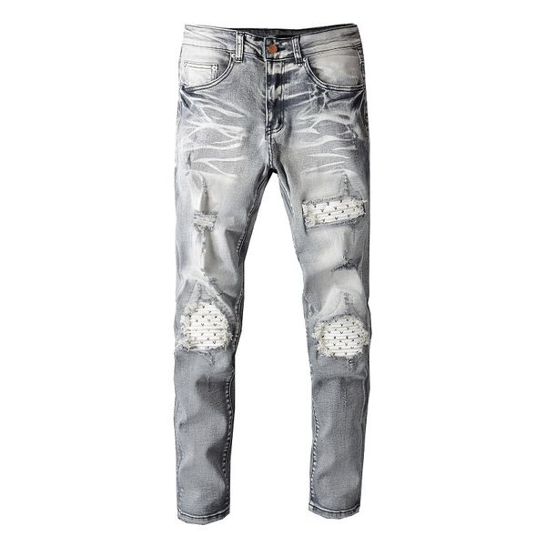 casual jeans pants amirs streetwear black fit men autumn masculina trendy dance club skinny s toursers mens designer pant ripped hip hop hig, Blue
casual jeans pants amirs streetwear black fit men autumn masculina trendy dance club skinny s toursers mens designer pant ripped hip hop hig, Blue