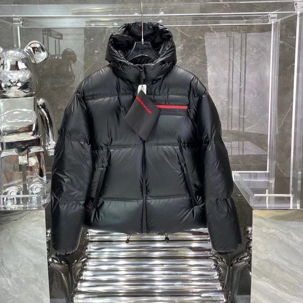 men re-nylon down jacket zipper pocket winter coat designer quilted hooded parkas lr txp4, Black
men re-nylon down jacket zipper pocket winter coat designer quilted hooded parkas lr txp4, Black
