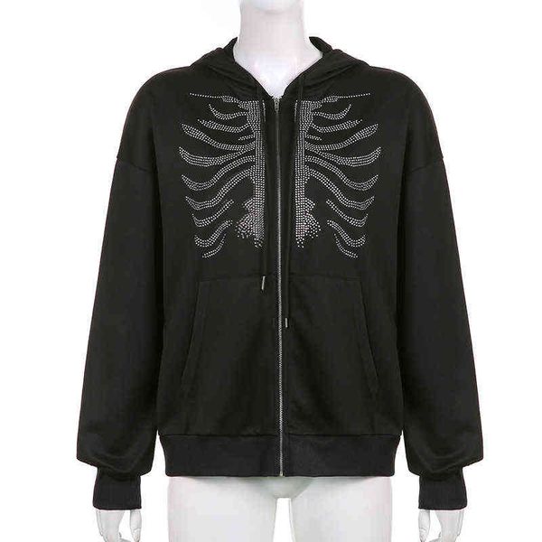 y2k full zip up hoodie men's hoodies skeleton men autumn winter sweatshirt hip hopoversized gothic rhinestones web jacket 3zhg, Black
y2k full zip up hoodie men's hoodies skeleton men autumn winter sweatshirt hip hopoversized gothic rhinestones web jacket 3zhg, Black