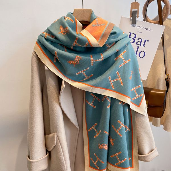 scarves h letter printed imitation cashmere women new carriage warm fashionable shawl and trendy scarf 25rfd, Blue;gray
scarves h letter printed imitation cashmere women new carriage warm fashionable shawl and trendy scarf 25rfd, Blue;gray