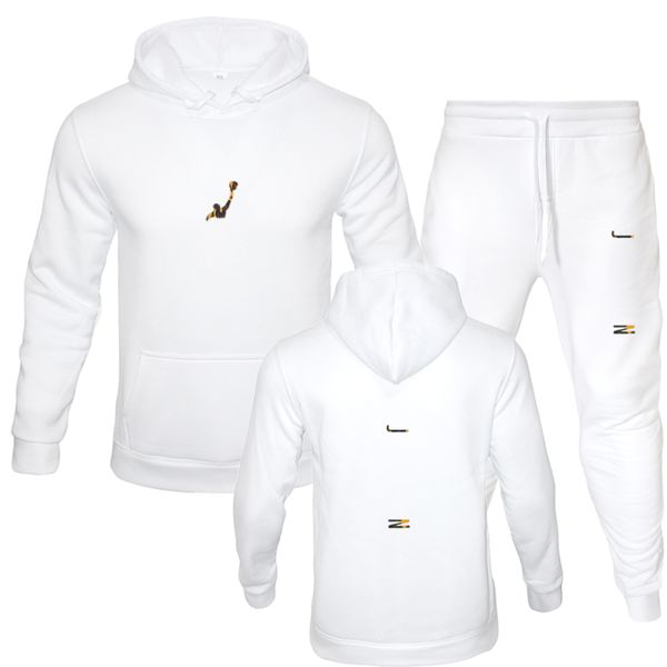 sweatpants and hoodie set tracksuit men hooded sweatshirt pants pullover suit casual clothes ylor, Gray 
sweatpants and hoodie set tracksuit men hooded sweatshirt pants pullover suit casual clothes ylor, Gray