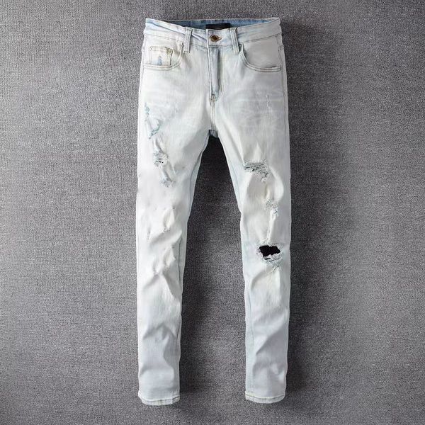 designer stack jeans european ripped jean men embroidery quilting for trend brand vintage pant mens fold slim skinny fashion jeans sstraight, Black
designer stack jeans european ripped jean men embroidery quilting for trend brand vintage pant mens fold slim skinny fashion jeans sstraight, Black
