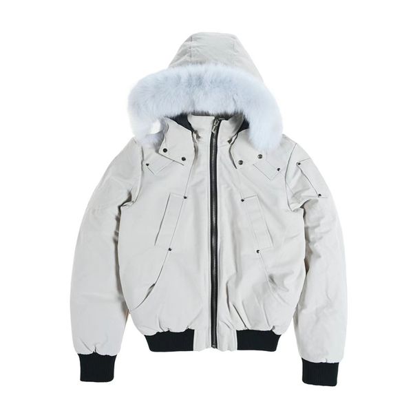 men's down real fur winter mens mooses ballistic bomber parka jackets warm outwear coat windproof short 2 1gs3, Black
men's down real fur winter mens mooses ballistic bomber parka jackets warm outwear coat windproof short 2 1gs3, Black
