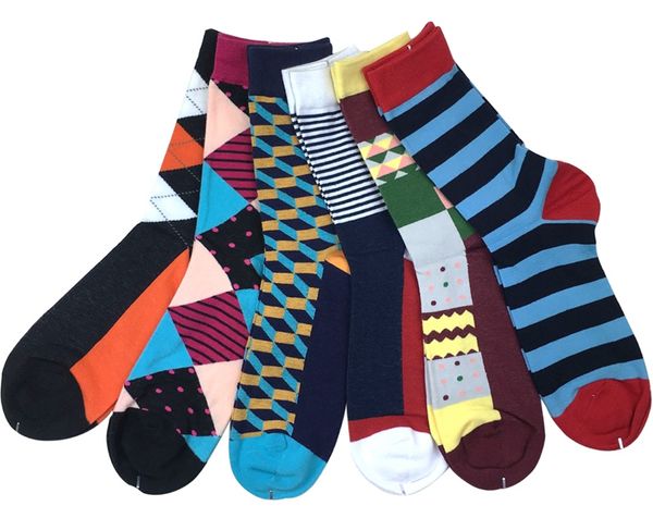 new styles happy men's colorful combed cotton socks wedding gift (6pairs/lot ) 9 rkw1, Black
new styles happy men's colorful combed cotton socks wedding gift (6pairs/lot ) 9 rkw1, Black