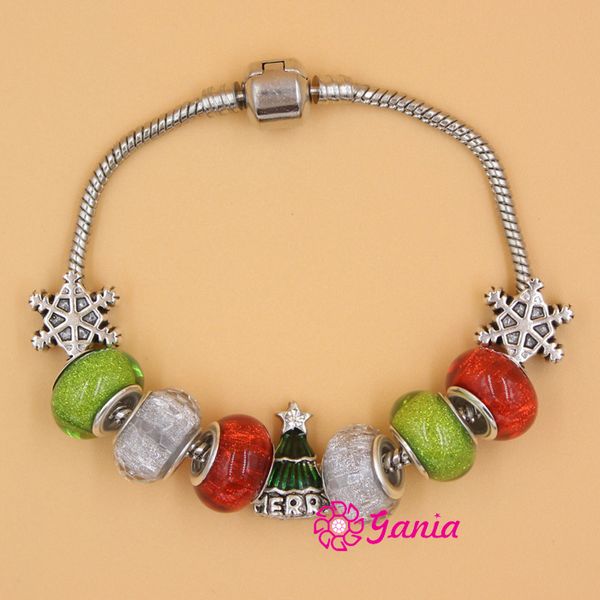 new fashion european style christmas tree bead charm bracelet for christmas gift jewelry, Golden;silver
new fashion european style christmas tree bead charm bracelet for christmas gift jewelry, Golden;silver