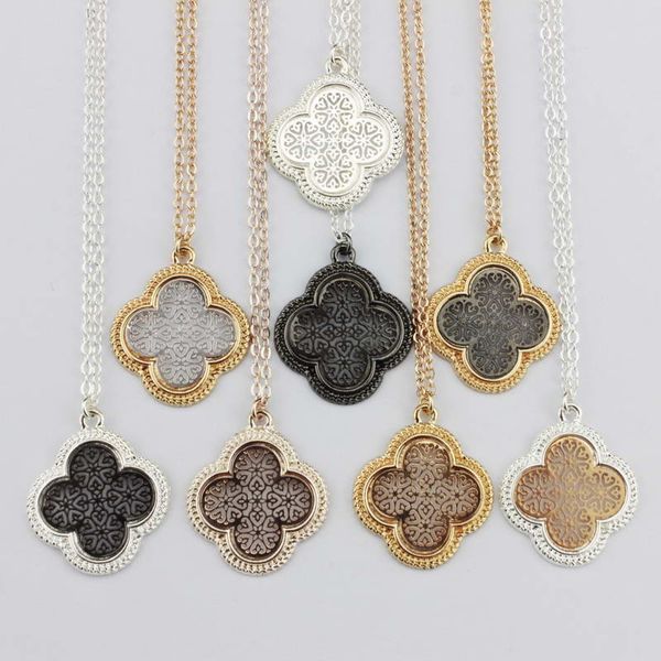 christmas gift gold cut out filigree clover floral pendant necklace openwork hollow out filigree clover pattern statement choker necklace, Silver
christmas gift gold cut out filigree clover floral pendant necklace openwork hollow out filigree clover pattern statement choker necklace, Silver