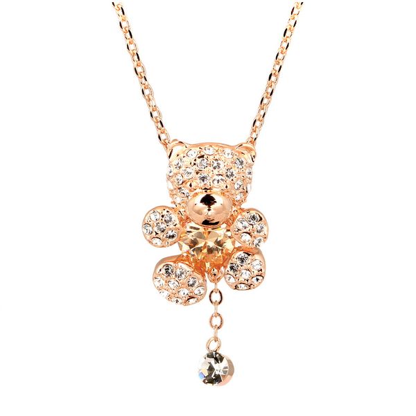 wholesale-crystal heart bear 18k rose gold plated fashion jewellery nickel pendant necklace zyn065 zyn064, Silver
wholesale-crystal heart bear 18k rose gold plated fashion jewellery nickel pendant necklace zyn065 zyn064, Silver
