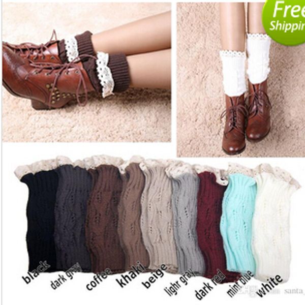 women girl leg warmers hosiery stockings crochet knit button white lace trim boots socks cuff leggings tight 9colors, Black;white
women girl leg warmers hosiery stockings crochet knit button white lace trim boots socks cuff leggings tight 9colors, Black;white