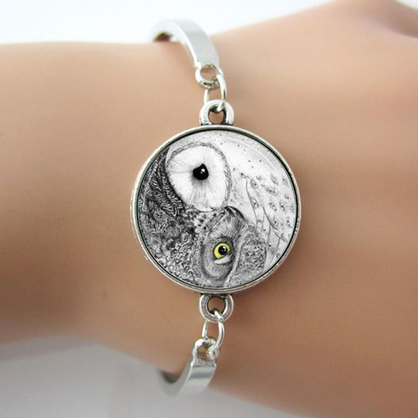yin yang owl bracelet glass picture,bird bangle jewelry p,zen nature art pendant jewelry,silver fashion bracelet for gift, Golden;silver
yin yang owl bracelet glass picture,bird bangle jewelry p,zen nature art pendant jewelry,silver fashion bracelet for gift, Golden;silver