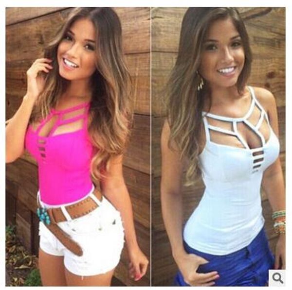 2019 summer women ladies slim sleeveless bandage party club tank casual blusas fitness streetwear bustier vest shirt z2, White
2019 summer women ladies slim sleeveless bandage party club tank casual blusas fitness streetwear bustier vest shirt z2, White