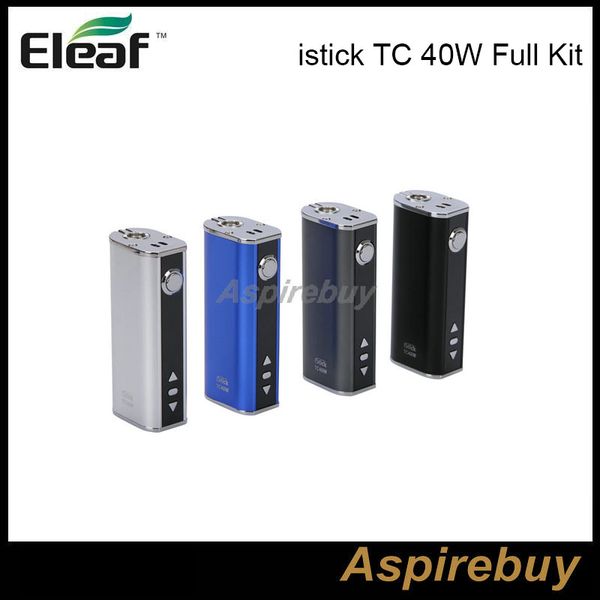 100% Аутентичные Eleaf iStick TC40W Box Mod E Сигарета 2600mAh iStick TC 40W Регулируемая мощность Модем контроля температуры Полный комплект
100% Аутентичные Eleaf iStick TC40W Box Mod E Сигарета 2600mAh iStick TC 40W Регулируемая мощность Модем контроля температуры Полный комплект