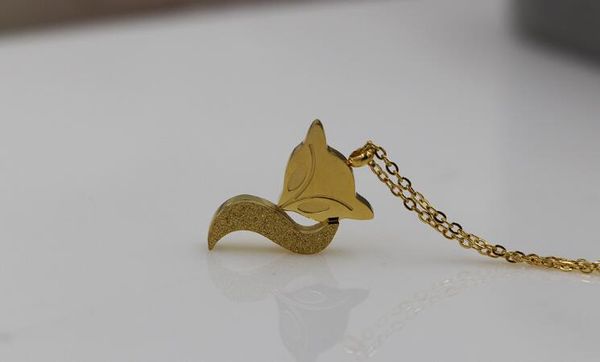 new frosted little fox necklace korean fashion wild girls nail sand clavicle titanium steel jewelry wholesale, Silver
new frosted little fox necklace korean fashion wild girls nail sand clavicle titanium steel jewelry wholesale, Silver