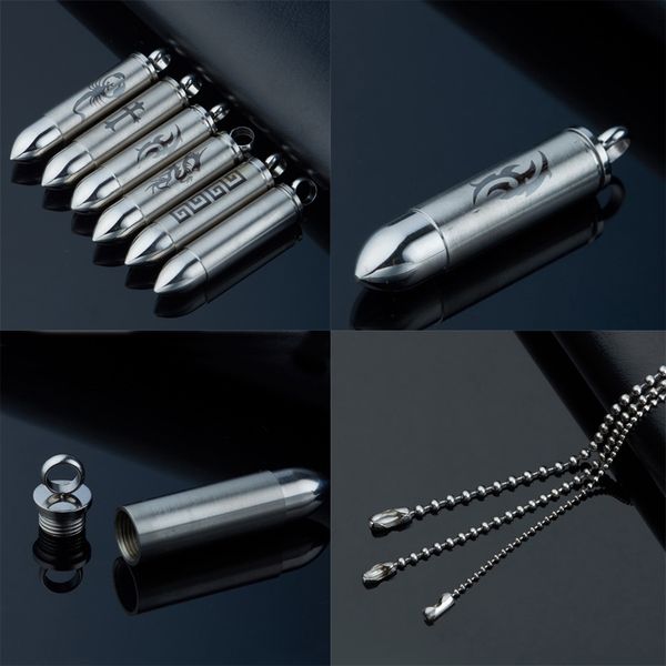 wholesale urn lockets pendant necklace stainless steel cylinder pill case cremation bullet lovers memorial couples keepsake jewelry for men, Silver
wholesale urn lockets pendant necklace stainless steel cylinder pill case cremation bullet lovers memorial couples keepsake jewelry for men, Silver