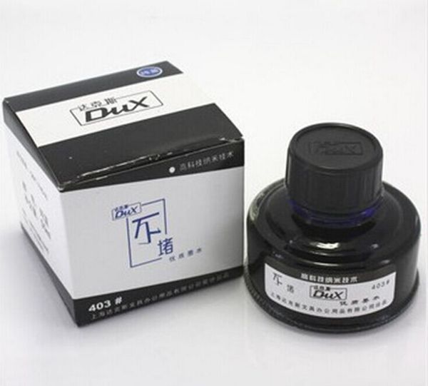 Wholesale-4 Colors Red Black Blue Black Blue To Choose 50ml Chinese Hero Ink For Pen Pen