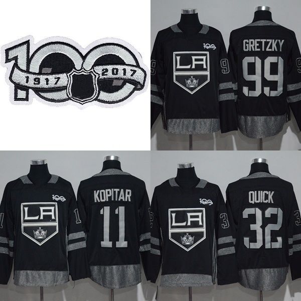 2017 new brand mens los angeles kings 11 anze kopitar 32 jonathan quick 99 wayne gretzky black 100th anniversary ice hockey jerseys, Black;red
2017 new brand mens los angeles kings 11 anze kopitar 32 jonathan quick 99 wayne gretzky black 100th anniversary ice hockey jerseys, Black;red