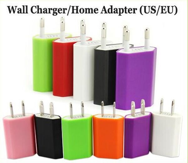 EU US Plug AC Power Adapter Home wall Charger 5V 1A 5V 1000mAh Universal Travel Charegr For iPhone 6 plus samsung
EU US Plug AC Power Adapter Home wall Charger 5V 1A 5V 1000mAh Universal Travel Charegr For iPhone 6 plus samsung