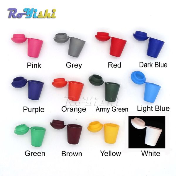 

100pcs/lot Colorful Cord Ends Bell Stopper With Lid Lock Plastic Toggle Clip For Paracord Clothes Bag Sports Wear Shoe