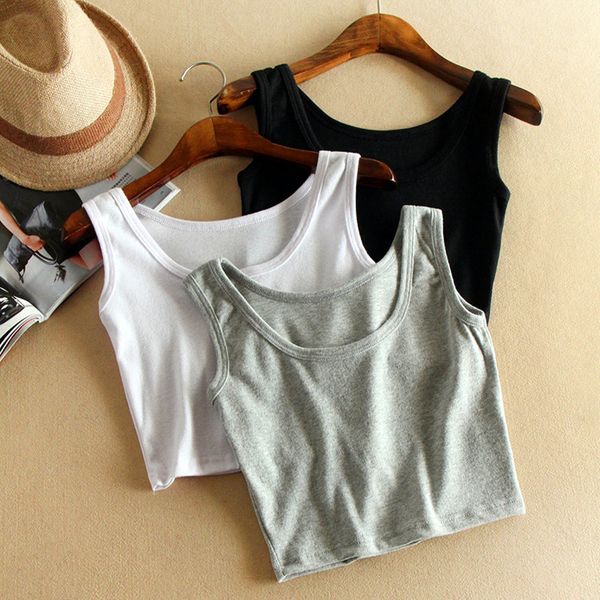 wholesale-women short sport crop 7 colors summer style sleeveless u crop fitness gym tank ,femme vest tube top, Black;white
wholesale-women short sport crop 7 colors summer style sleeveless u crop fitness gym tank ,femme vest tube top, Black;white
