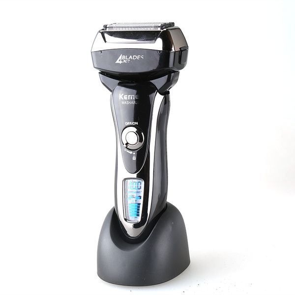 KEMEI Waterproof LCD Display Electric Shaver 4 Blade Reciprocating Razors Original Beard Shaving Machine +Travel Bag KM-5568
KEMEI Waterproof LCD Display Electric Shaver 4 Blade Reciprocating Razors Original Beard Shaving Machine +Travel Bag KM-5568