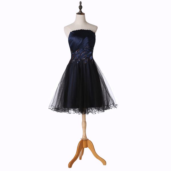 real picture black short homecoming dresses peacock pattern beaded strapless sleeveless a-line above knee length tulle mini cocktaill gowns, Blue;pink
real picture black short homecoming dresses peacock pattern beaded strapless sleeveless a-line above knee length tulle mini cocktaill gowns, Blue;pink