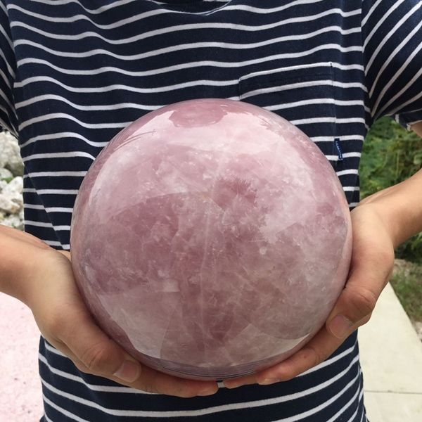 about 100mm natural pink crystal ball ornaments original stone pink crystal ball artificial polished, Black
about 100mm natural pink crystal ball ornaments original stone pink crystal ball artificial polished, Black