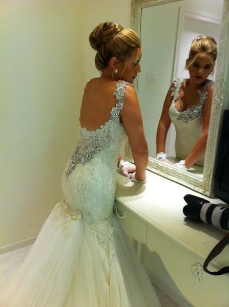 most beautiful bead lace mermaid gorgeous wedding dresses backless lace bridal gowns plus size real image wedding gowns chic, White
most beautiful bead lace mermaid gorgeous wedding dresses backless lace bridal gowns plus size real image wedding gowns chic, White
