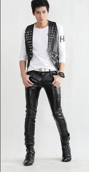 han edition cultivate one's morality men's new spring tide nightclub current rivet and feet black leather pants. 2xs-4xl
han edition cultivate one's morality men's new spring tide nightclub current rivet and feet black leather pants. 2xs-4xl