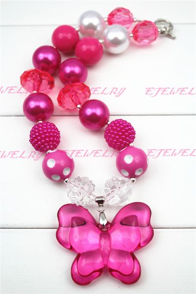 pink butterfly pink beads chunky necklaces for girls and kids cb257
pink butterfly pink beads chunky necklaces for girls and kids cb257