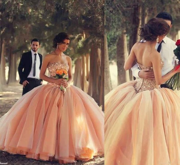 2016 summer shiny beaded wedding dresses ball gowns a line floor lengthsequins champagne backless wedding party dresses for country, White
2016 summer shiny beaded wedding dresses ball gowns a line floor lengthsequins champagne backless wedding party dresses for country, White