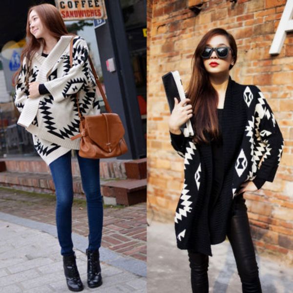 wholesale-details about 2015 women aztec oversized open front loose knit sweater cape cardigan coat new, White;black
wholesale-details about 2015 women aztec oversized open front loose knit sweater cape cardigan coat new, White;black