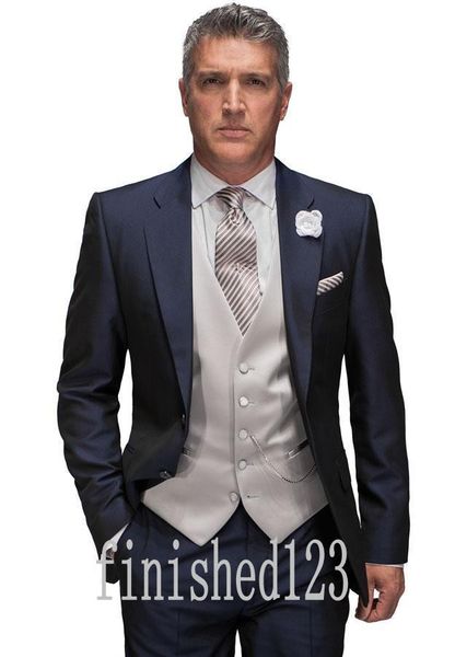 new arrivals two buttons navy blue groom tuxedos notch lapel groomsmen man wedding prom dinner suits (jacket+pants+vest+tie) g3998, Black;gray
new arrivals two buttons navy blue groom tuxedos notch lapel groomsmen man wedding prom dinner suits (jacket+pants+vest+tie) g3998, Black;gray