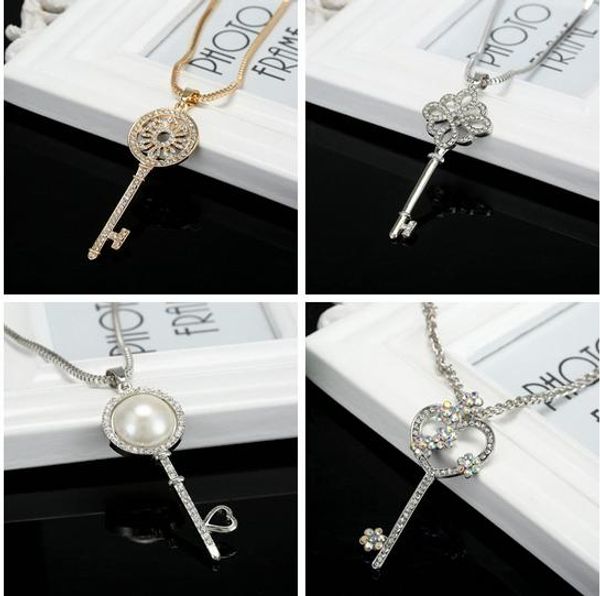 reccommend hign quality necklace with diamond key pendant, sweater necklace, noble and delicate for women, Silver
reccommend hign quality necklace with diamond key pendant, sweater necklace, noble and delicate for women, Silver