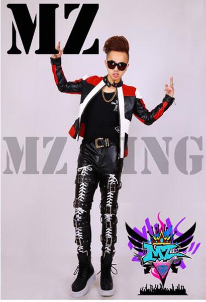 male singer in europe and the nightclub runway looks black and white and red stitching locomotive leather jacket. s - 6 xl, Black;red
male singer in europe and the nightclub runway looks black and white and red stitching locomotive leather jacket. s - 6 xl, Black;red