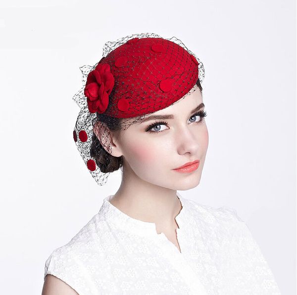 wholesale-high quality mysterious veil women fashion elegant 100% wool stewardess cap tide leisure mesh dome beret hat beanie, Blue;gray
wholesale-high quality mysterious veil women fashion elegant 100% wool stewardess cap tide leisure mesh dome beret hat beanie, Blue;gray