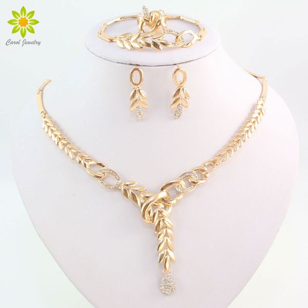 african costume necklace earrings sets fashion crystal 18k gold plated women wedding bridal leaves shaped jewelry sets, Slivery;golden
african costume necklace earrings sets fashion crystal 18k gold plated women wedding bridal leaves shaped jewelry sets, Slivery;golden