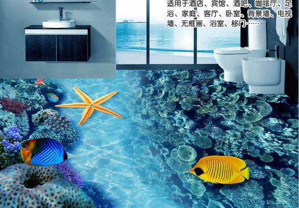 wallpaper for bathrooms seaview underwater world coral starfish 3d floor three-dimensional painting
wallpaper for bathrooms seaview underwater world coral starfish 3d floor three-dimensional painting