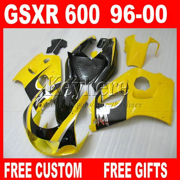 full set fairing parts for suzuki srad gsxr 600 750 96 97 98 99 00 yellow fairings kit gsxr600 gsxr750 1996 1997 1998 1999 2000 5l2a 7 gifts