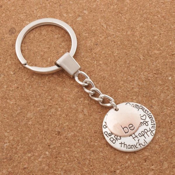 Be Happy Keychain Bag Pendant 15pcs/lot Be Friend Brave Happy Strong Car Key Chain Ring Holder K1622/3
Be Happy Keychain Bag Pendant 15pcs/lot Be Friend Brave Happy Strong Car Key Chain Ring Holder K1622/3