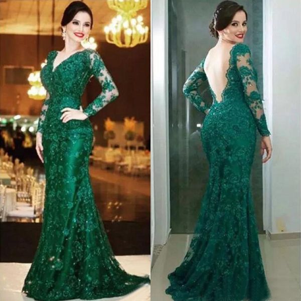 gorgeous 2017 dark green full lace illusion long sleeve dresses evening wear backless v neck formal evening gowns custom en11277, Black;red
gorgeous 2017 dark green full lace illusion long sleeve dresses evening wear backless v neck formal evening gowns custom en11277, Black;red