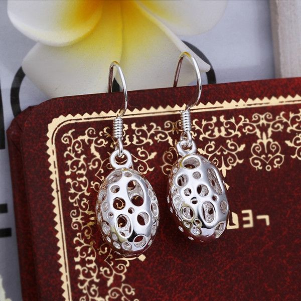 brand new sterling silver hollow egg-shaped earrings dfmse332,women's 925 silver dangle chandelier earrings factory direct
brand new sterling silver hollow egg-shaped earrings dfmse332,women's 925 silver dangle chandelier earrings factory direct