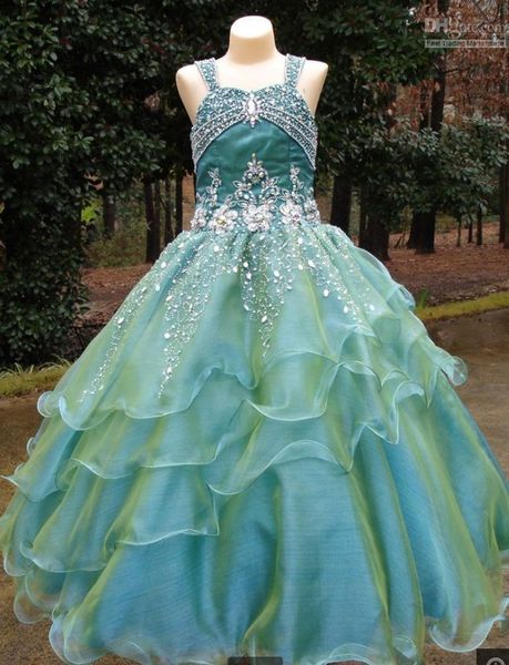 pageant dresses with rinestone 2014 princess spaghetti shiny princess ball gown flower girl dresses, White;blue
pageant dresses with rinestone 2014 princess spaghetti shiny princess ball gown flower girl dresses, White;blue